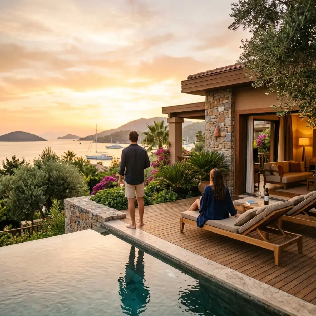 Приватная вилла с бассейном в отеле Rixos Premium Göcek