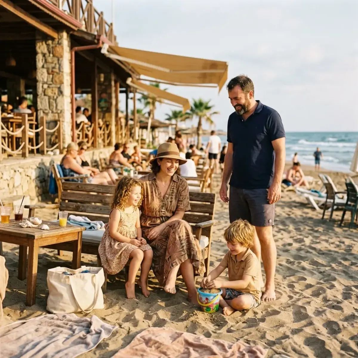 Вид на пляж отеля Side Star Beach в Сиде