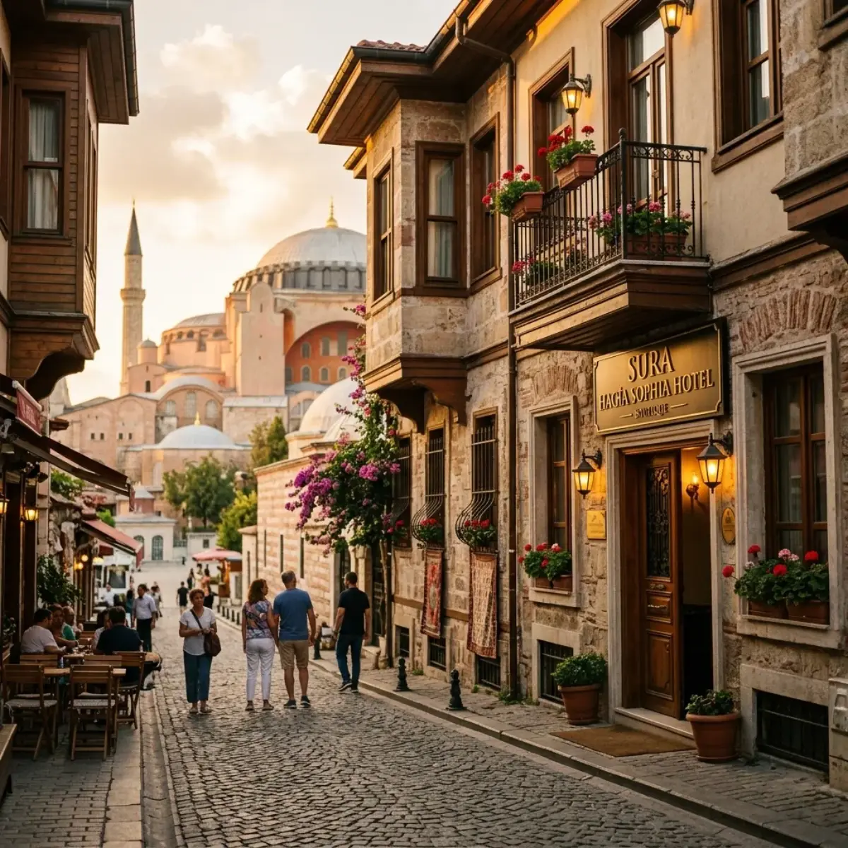 Внутренний двор отеля Sura Hagia Sophia